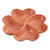 IEUDNS Appetizer Platter Dried Fruit Tray 4 Compartment Candy and Nut Serving Platter Snack Serving Plate Dishes for Candy, Fruit, orange