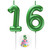 Green Number 16 Candle Happy Birthday 3D Number Candles for Birthday Cake Party Decoration Wedding Anniversary Celebration Supplies
