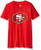 Outerstuff NFL Girls 7-16 Team Logo Short Sleeve Tee-Red-M(10-12), San Francisco 49ers