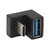 BROLEO USB Type C U Shape Extension Adapter Plug and Play Male to USB Female U Shape Adapter 10Gbps Aluminum Shell for PC