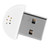Portable Microphone USB Mini Studio Speech Microphone for LaptopDesktop Recording Audio Mic Adapter for Computer PC Audio Receiver Adapter for Notebook (White)
