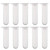 50pcs Centrifuge Tube Plastic Testing Tube Tubes Test Tube 2ml vials with caps 5ml centrifuge Scientific Vial 10ml Test Glass Vial Liquid Container Polypropylene White