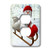 3dRose lsp_30540_6 Sledding Snowman Outlet Cover Multi-Color