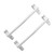 2pcs Kitchen Towel Rack Daisy Wall Decal Towel Hanger Bath Towel Holder Bathroom Towel Holder Towel Rack for Cabinet Bathroom Towel Rack Cabinet Rack Abs Buckle White Shower Door