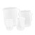 4pcs Measuring Cup Measuring Beaker Liquid Container with Graduations Thicken re-usable