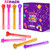Leetous Valentines Day Gifts for Kids Classroom, 32 Pack Mini Pocket Bubbles Wands Party Favors for Toddlers, Valentine Goodie Bag Stuffer Fillers School Class Prizes Treats Toys for Boys Girls