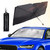 Windshield Sun Shade Umbrella Car Cover Sun Visor for Car - Foldable Car Sunshade Windshield Umbrella Front Window Cover Visor for Most Vehicles Interior Sun Protection, UV Rays Block 55x31 Inches