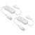 PATIKIL USB Extension Cable with ON/Off Switch, 2 Pack Female to Male Extension Cords Data Power Adapter Support Controller Connector for Fans LED Strips, White