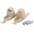 NewYall Pack of 2 Beige Sun Visor Bracket Clip