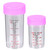 NUOBESTY 2 Set Screw Cap Test Tubes lab Sample Tube lab Tubes Measuring Cylinder Science Test Tube Plastic Graduated Cylinders Testing Tubes Liquid Measure Cup Measuring Cups Vial Scale