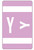 Smead AlphaZ ACCS Color-Coded Alphabetic Label, Y, Lavender, 100 Labels per Pack (67195)