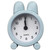 Wakauto Digital Clock Classic Alarm Clock Alarm Clock Rabbit Ear Clock: Bedside Table Cartoon Animal Clock Small Alarm Clock for Bedrooms Living Room Decor Sky Blue Tabletop Clock Digital Clocks