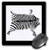 3dRose LLC 8 x 8 x 0.25 Inches Mouse Pad, Zebra Rug (mp_52427_1)