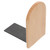 Tofficu Book Stand Office Desktop Bookends Wood Bookends Decorative Bookends Desktop Book Organizer Sturdy Book Holder Wooden Book Stoppers Heavy Book Display Stand Thicken Student Iron