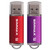 SIMMAX Flash Drive 2 Pack 64GB USB 2.0 Flash Drives Thumb Drive Memory Stick Pen Drive with Led Indicator (Red Purple)