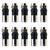 MEETOOT 10PCS RG6 Compression Connector Coaxial Cable Compression Fitting for RG6 Coax Cable RG6 Quad Compression Connector