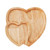 Heart Shaped Serving Platter, Creative Double-Heart Dinner Plate ,Valentine's Day Serving Tray, Bamboo Cheese Charcuterie Board, Wooden Salad Snack Dessert Candy Dishes Plate for Hotels Restaurants