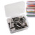 Push Stapler | Mini Paper Clips | Refill Clam Clip Dispenser, Reusable Binder Clips Paper Clamps for School Offices Desk Home Azsul