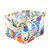 Zerodeko mini closet Basket Fabric Storage basket storage bins collapsible storage crate Small Canvas Storage Bin cotton Storage Cube Foldable Storage Bin container