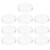 MAGICLULU 10pcs Culture Plate Petri Dish Plates Culture Dishes with Lids for Science Clear Petri Dish Culture Dish Culture Petri Dishes Agar Petri Dishes Agar Plate Plastic Cell