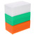 CLISPEED Microscope Slide Box, 3pcs Plastic Microscope Slides Holder Box Microscope Glass Slide Case Scientific Microscope Slides Organizers Green White Orange