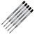 5 Pack, Pen Savings Ballpoint Pen Refills Compatible with Parker Ballpoint Pens, Medium Point (Bulk Packed) (Black)
