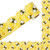 Whaline 32.8Ft Summer Bee Bulletin Board Border Yellow Bee Honeycomb Die Cut Trim Border Roll for Summer Bee Day Home Party Supplies