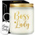 Volufia Boss Lady Gifts for Women - Boss Day Gifts - Boss Christmas Birthday Gift for Female Boss, Boss Babe, Girl Boss - Boss Lady Lavender Scented Candle