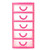 TOPOB Storage Box, Durable Plastic Mini Desktop Drawer Sundries Case Small Objects Makeup Organizer (Red, XL)