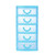 TOPOB Storage Box, Durable Plastic Mini Desktop Drawer Sundries Case Small Objects Makeup Organizer (Blue, XL)