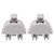 NewYall Pack of 2 Gray Interior Sun Visor Clip Bracket