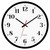 Foxtop Wall Clock Silent Non-Ticking Battery Operated Quartz Round Analog Wall Clock for Classroom School Office Living Room Bedroom Kitchen Home (12 Inch, Black)
