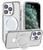 Designed for iPhone 15 Pro Case with Magnetic Invisible Stand [Compatible with MagSafe] [Military Grade Drop Protection] Shockproof Slim Translucent Matte for iPhone 15 Pro Case 6.1 Inch, Clear