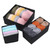 Delagor Black Foldable Dresser Drawer Organizers Clothes, Underwear Organizer Foldable Cloth Storage Box Drawer Divider Organizer Basket Bins for Underwear Socks, Bras, Underwear,3 Pack (Black)