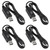 AITRIP 4pcs DC 5V to DC 9V USB Voltage Step Up Converter Cable Power Supply USB Cable with 5.5x2.1mm DC Connect Male 1M for WiFi Router Mini Fan Speaker 3.2ft