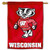 College Flags and Banners Co. University of Wisconsin Badgers House Flag