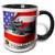 3dRose mug_61135_4"United States Air Force" Two Tone Black Mug, 11 oz, Multicolor