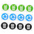 Cabilock 24 pcs Trash can Sign Trash can Label Logo Sign Decal Labels Recycle Garbage Signs Recycling Stickers for Bins Recycle Sticker PVC self-Adhesive Garbage can Accessories Office