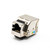 Elecbee Shielded RJ45 Keystone Jack CAT6 Network Module Angled Single Port
