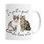 Cat Mug 11 oz ceramic coffee cup cat lover gifts for women