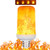 LED Flame Effect Light Bulbs - 4 Modes LED Flickering Fire Flame with Upside Down Effect, E26 Simulated Decorative Lights Vintage Flaming Lamp for Halloween Christmas Decoration Party Bar (Large)