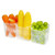 3 Pcs Refrigerator Organizer Bins, Fridge Side Door Storage Containers Refrigerator Plastic Organizer Box, Pantry Kitchen Organization