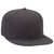 OTTO Wool Blend Twill Square Flat Visor SNAP 6 Panel Snapback Hat - Char. Gray