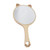 Ipetboom Hand Mirror Vanity Mirror Makeup Mirror Round Mirror Cosmetic Handheld Mirror Makeup Vanity Mirror Wooden Hand Mirror Portable Mirror Mini Mirror Glass Travel Handle Mirror Korean
