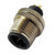 Elecbee M12 Connector 3 Pin Male Straight Overmolded Solder Cup Unshielded A Code