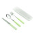 Cabilock Flatware Tableware Chopsticks Spoons Fork Travel Silverware Camping Cutlery Stainless Steel Cutlery Dinner Service Tableware Portable Tableware Student Ceramics Fork Spoon