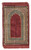 Muslim Bookmark - Premium Islamic Prayer Rugs | Genuine Turkish Sajda Prayer Mat | Janamaz for Ramadan & Eid | Comfortable Soft Design (Simple Mihrab with Diamond Border (Pink))