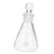 OKUMEYR Erlenmeyer Flask with Stopper Beaker with Lid Laboratory Glassware Glass Erlenmeyer Flask Glass Conical Flask Experiment Glass with Lid Laboratory Supplies Triangle Glass Stopper