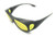MyUV Yellow Night Driving Sunglasses Fit Over with side shield Wear Over Prescription Glasses