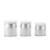 3 Pack Airless Pump Jars,Cream Jar Vacuum Bottle Small, Lotion Dispenser With Pump, Travel Containers For Lotions And Creams Leak Proof, Airless Pump Bottles For Toiletries Container (White)